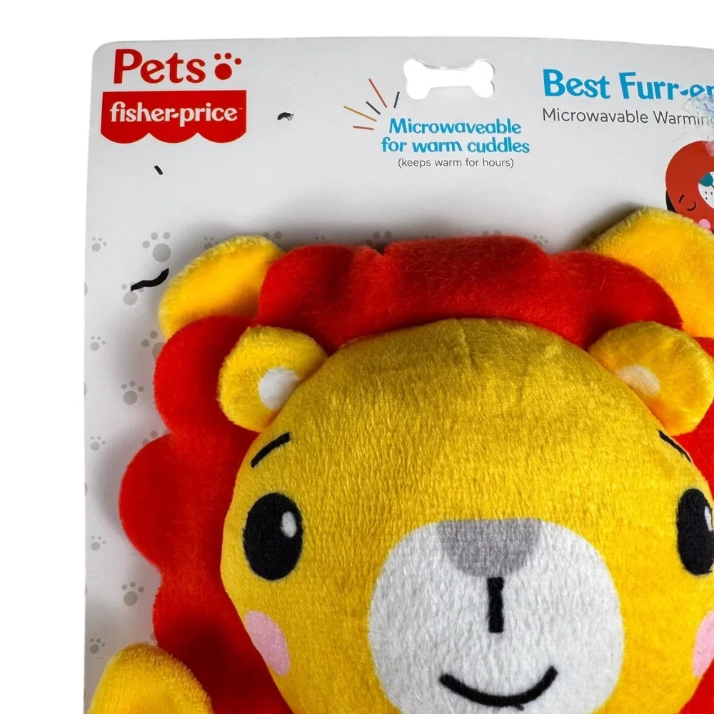 Fisher-Price Pets Best Furr-end Microwavable Warming Lion Toy Puppy FFP18419 NEW